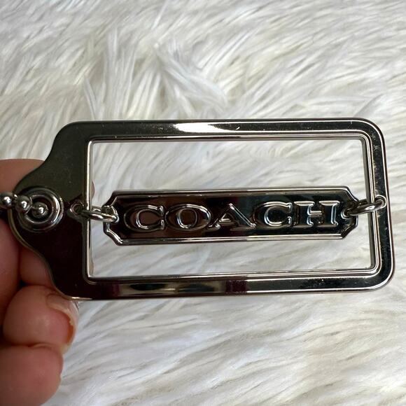 2.5" COACH Metal Fob Bag Charm Hang tag Hangtag - Picture 1 of 2
